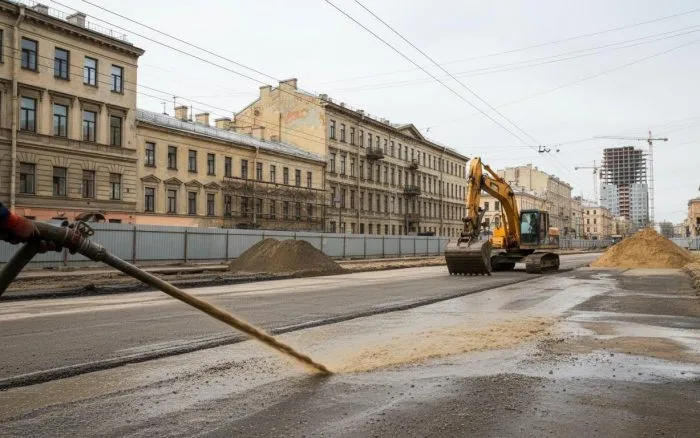 На Васильевском острове намоют дороги