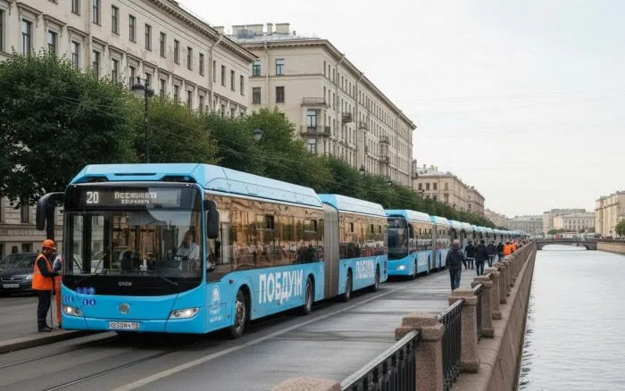 На улицы Петербурга запустят 50 новых электробусов