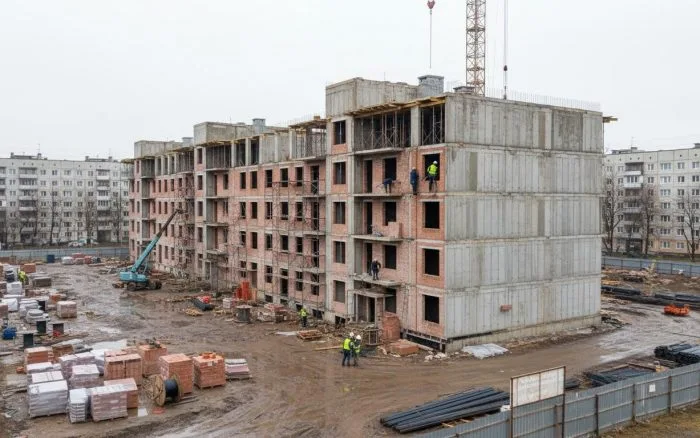 Строительство новой детской поликлиники в Колпино завершат в мае 2021 г.