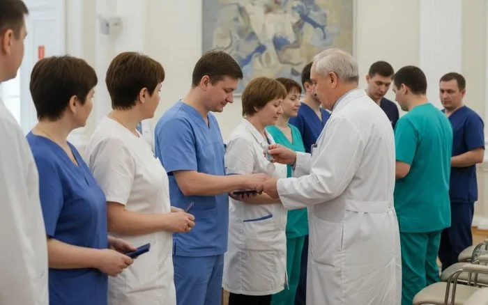 Губернатор А. Беглов вручил награды медицинским работникам