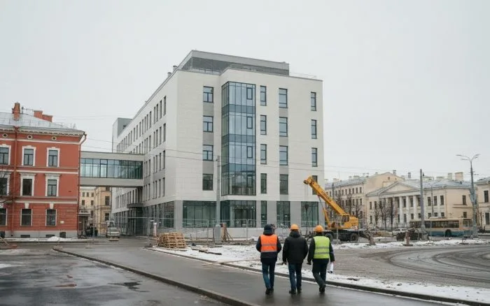 На Васильевском острове достроили корпус детской больницы №2