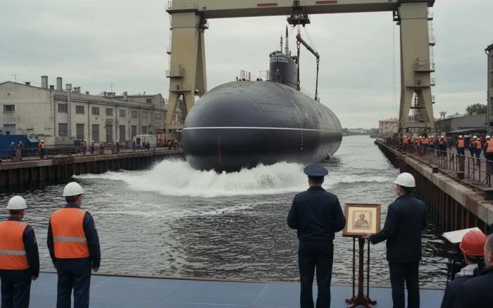 Подводную лодку «Уфа» спустили на воду в Петербурге