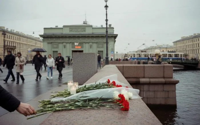 В Санкт-Петербурге почтили память людей, погибших в 2017 г. во время теракта в метрополитене