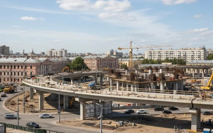 Рабочее движение на Витебской развязке откроют в 2024 г.