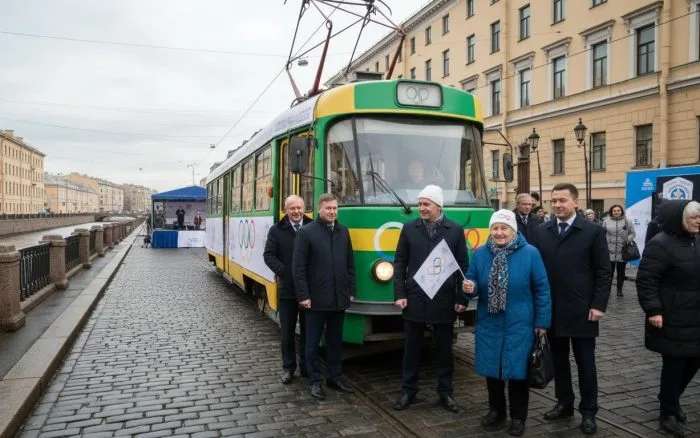 Встреча Олимпиады в Петербурге